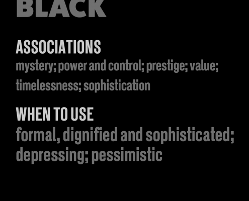 The psychology of colour in marketing Black