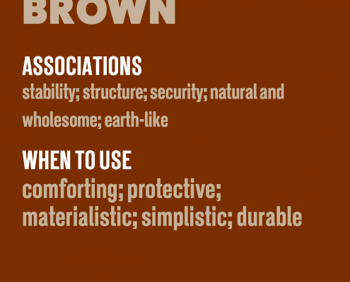 The psychology of colour in marketing Brown