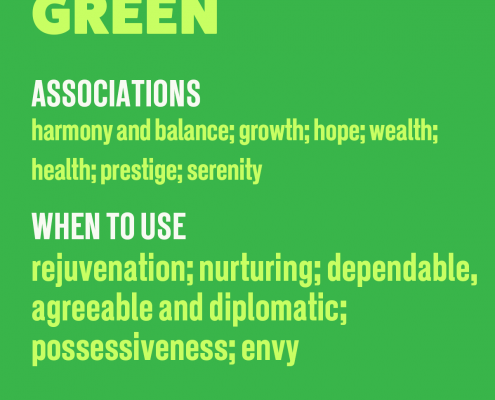 The psychology of colour in marketing Green