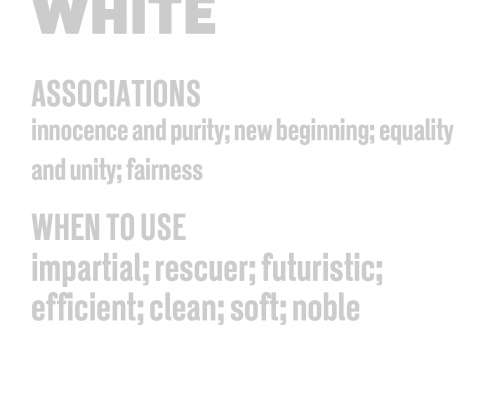 The psychology of colour in marketing White